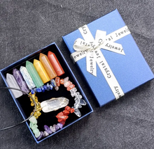 Load image into Gallery viewer, Chakra Stones with Necklace in gift box
