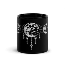 Load image into Gallery viewer, Moons&#39; Black Glossy Mug
