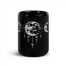 Load image into Gallery viewer, Moons&#39; Black Glossy Mug
