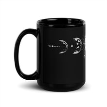 Load image into Gallery viewer, Moons&#39; Black Glossy Mug
