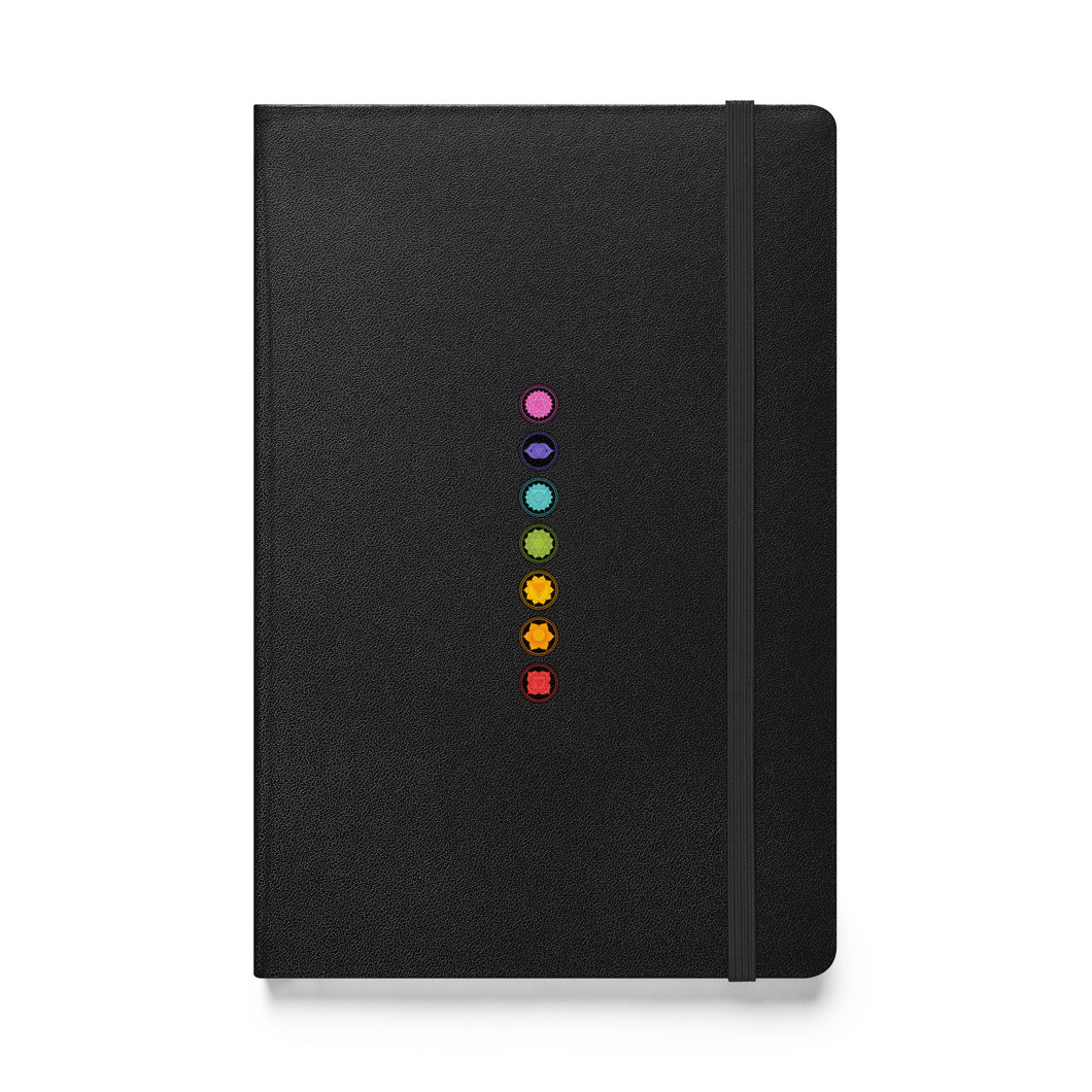 Chakra Coins Hardcover bound notebook