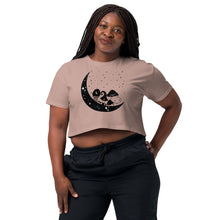 Load image into Gallery viewer, Moon Shroom Women’s crop top
